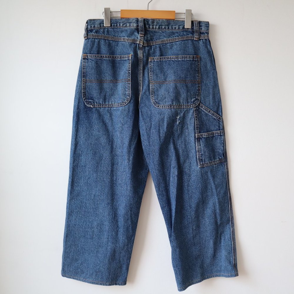 Midtown Carpenter Cropped Blue Jeans